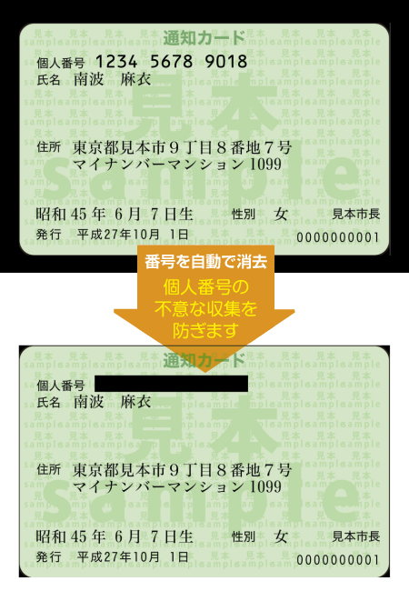 通知カード